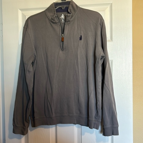 Johnnie-O men’s gray quarter zip lightweight sweater size medium - Picture 1 of 8